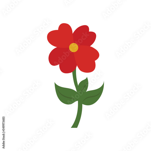 Flower vector isolated on white background. vector  flower vector. coloring page for kids.