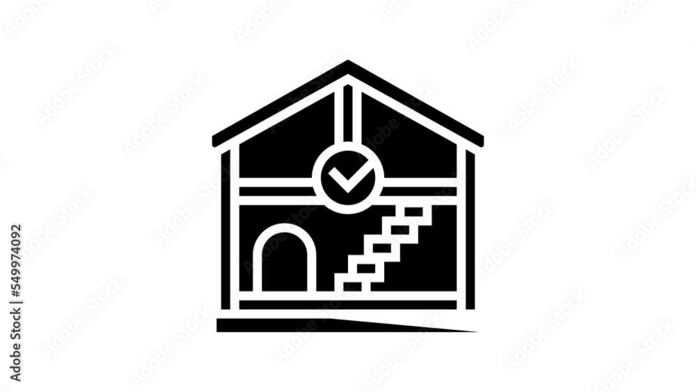 interior architecture room design line icon animation interior architecture room design line icon animation
