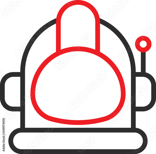 Space helmet Vector Icon
