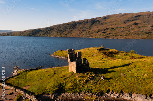 Ardvreck Castle and Loch Assynt photo