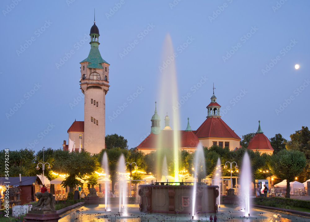 Resort square (Plac Zdrojowy) in Sopot. Poland