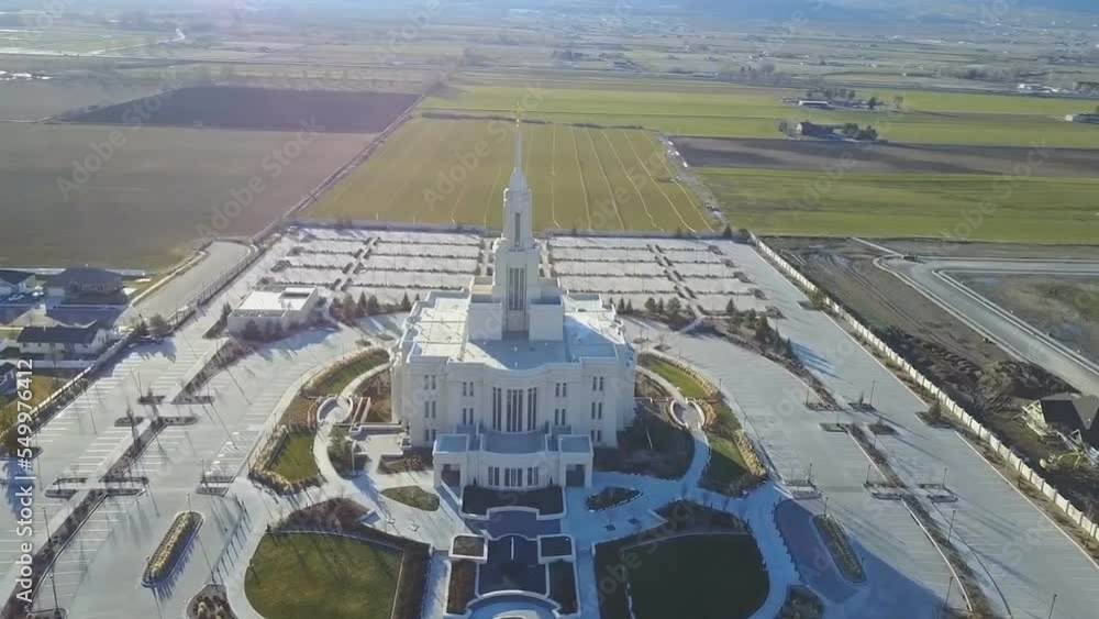 Golden Hour at the Payson Utah Temple. The Payson Utah Temple is a