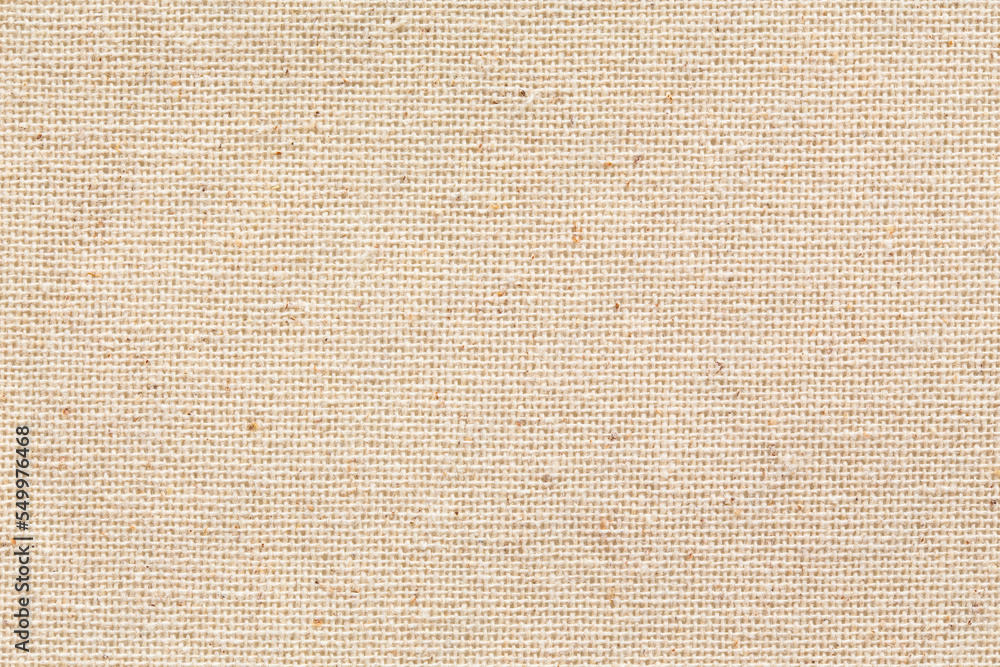 Fototapeta premium natural fabric linen brown sack pattern canvas or background. sackcloth textured. Textile seamless cream Japanese backdrop design.