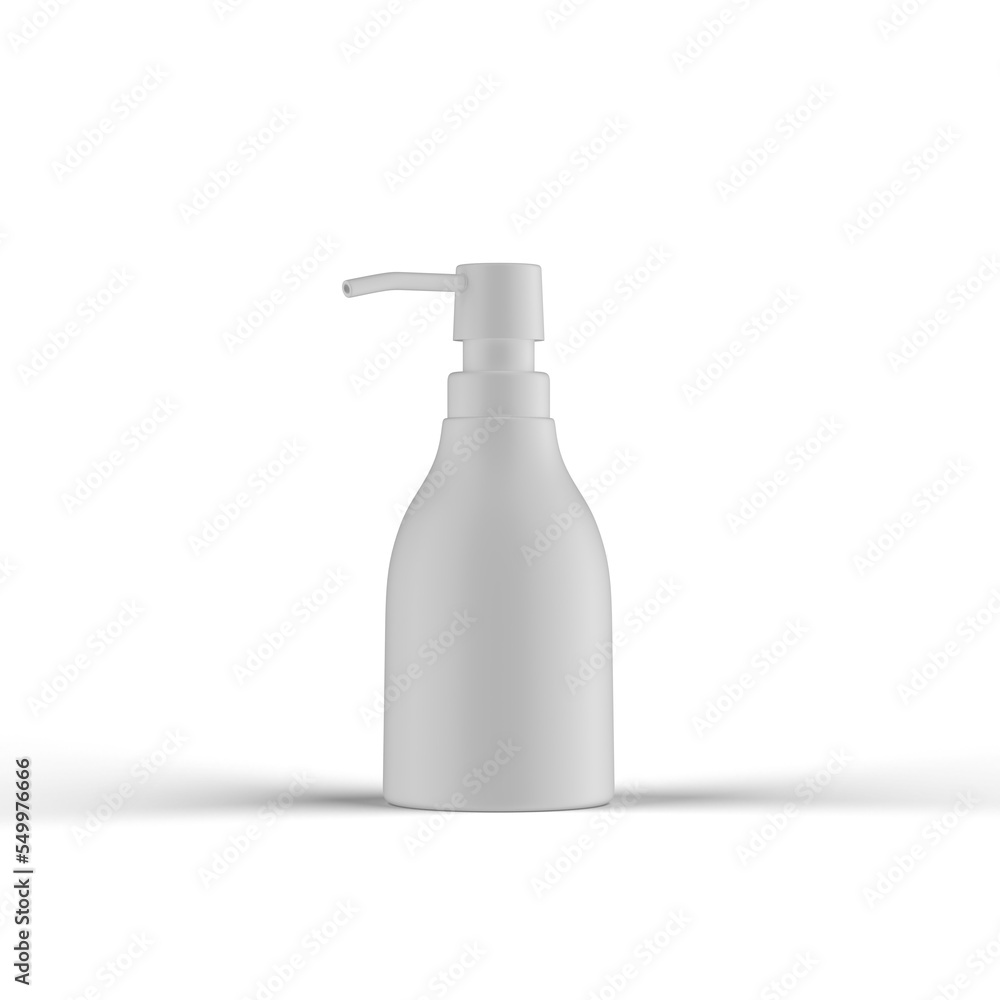 Shampoo Plastic Bottle 3D Rendering Shampoo Plastic Bottle 3D Rendering