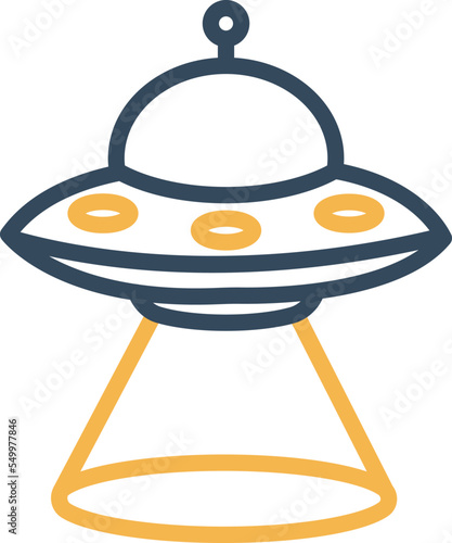 Картината върху платно Spaceship Vector Icon