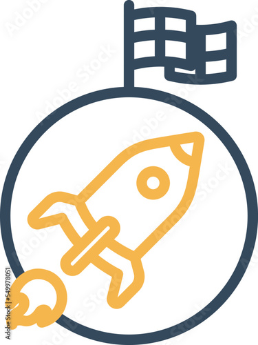 Space Rocket Vector Icon
