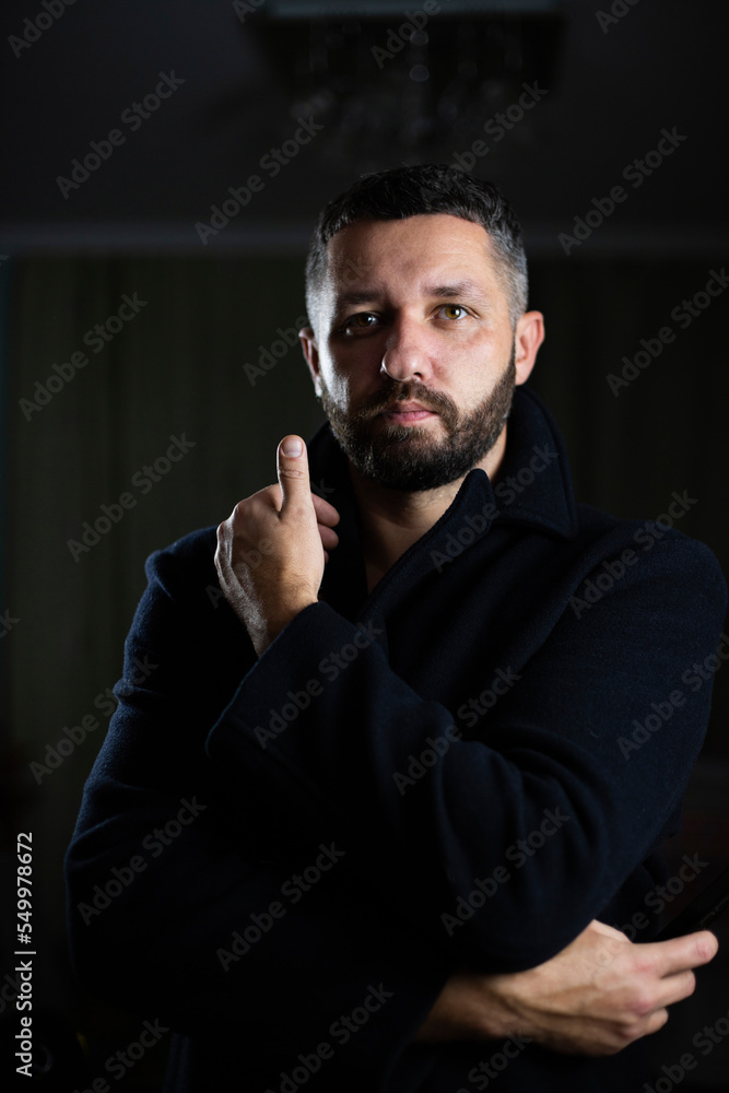 male portrait in a coat male portrait in a coat