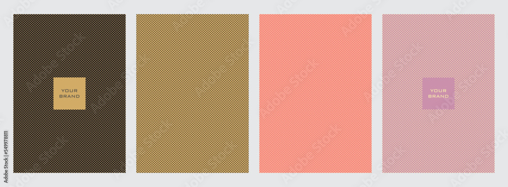 Modern minimalist cover design set. Creative abstract with vertical, horizontal, diagonal lines on the background. Premium, luxury vector collection for catalogs, brochure templates, magazine layouts, Modern minimalist cover design set. Creative abstract with vertical, horizontal, diagonal lines on the background. Premium, luxury vector collection for catalogs, brochure templates, magazine layouts,