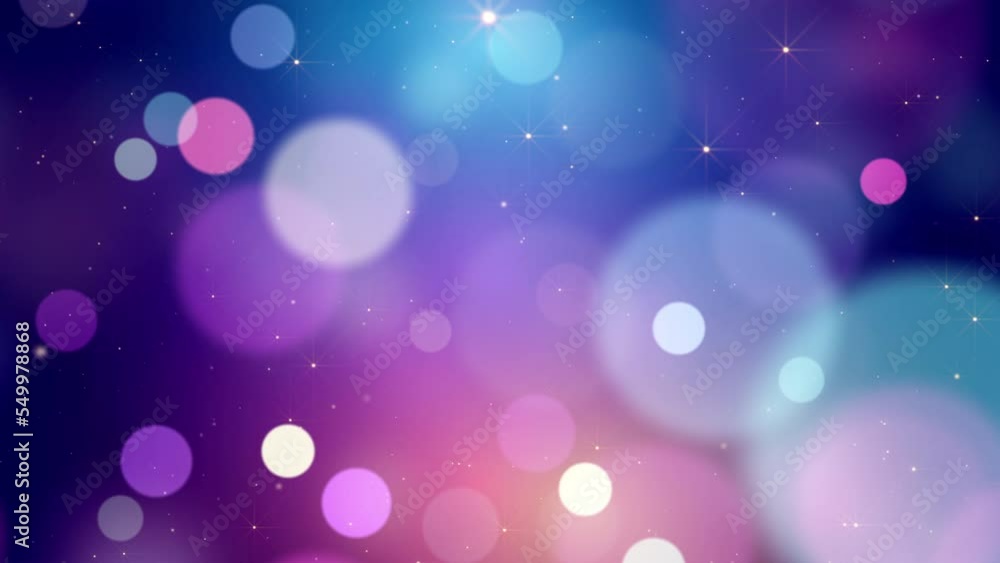 soft colorful bokeh lights circles background video