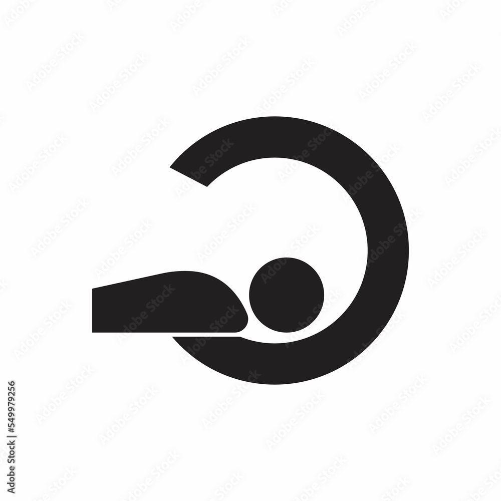 MRI icon illustration isolated sign symbol MRI icon illustration isolated sign symbol