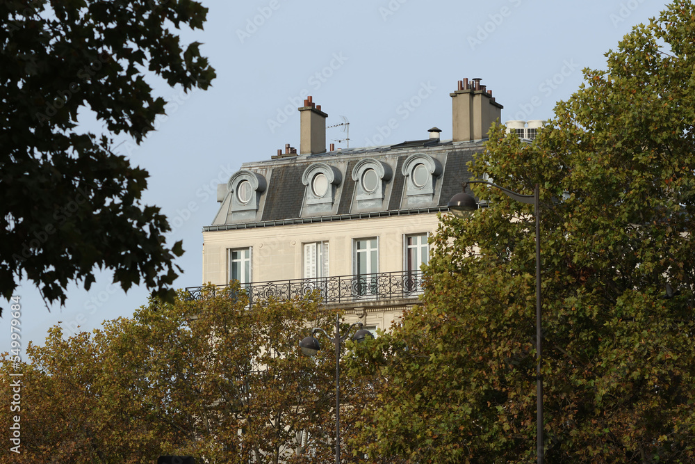 immeubles haussmanniens à Paris