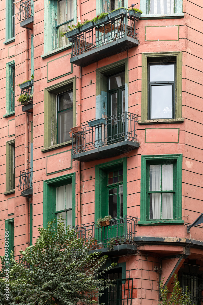 Part of the facade in traditional style.