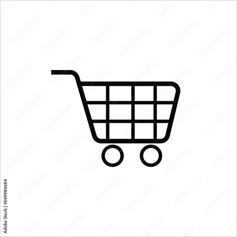 shopping cart icon. Vector illustration