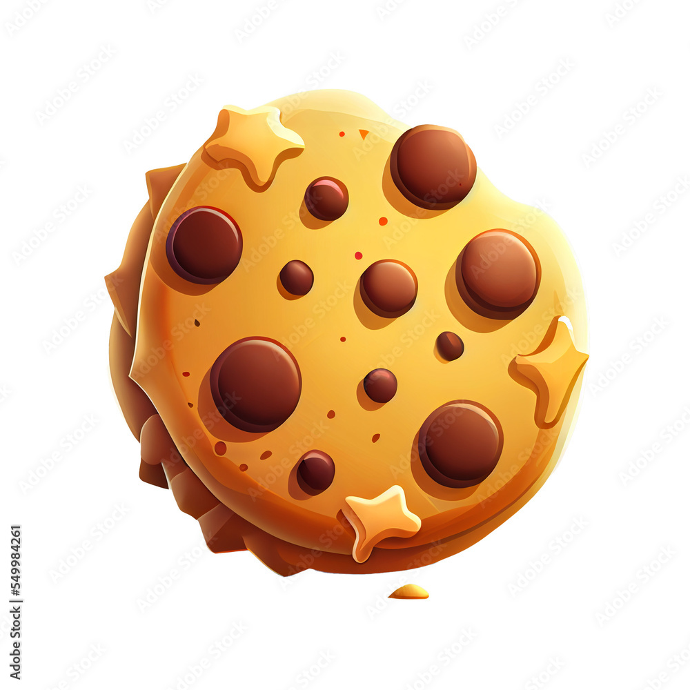 Cookie Biscuit over transparent background Cookie Biscuit over transparent background