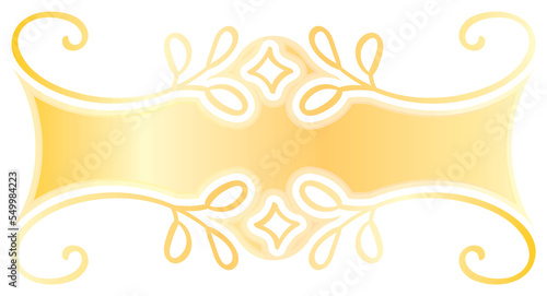 label ribbon vector golden shiny tie ornamental luxury premium pro