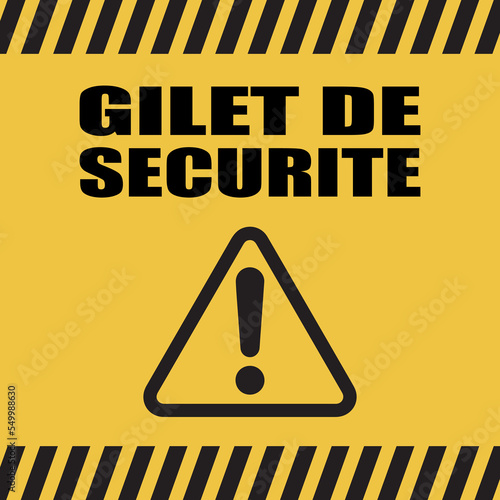 Logo gilet de sécurité.
