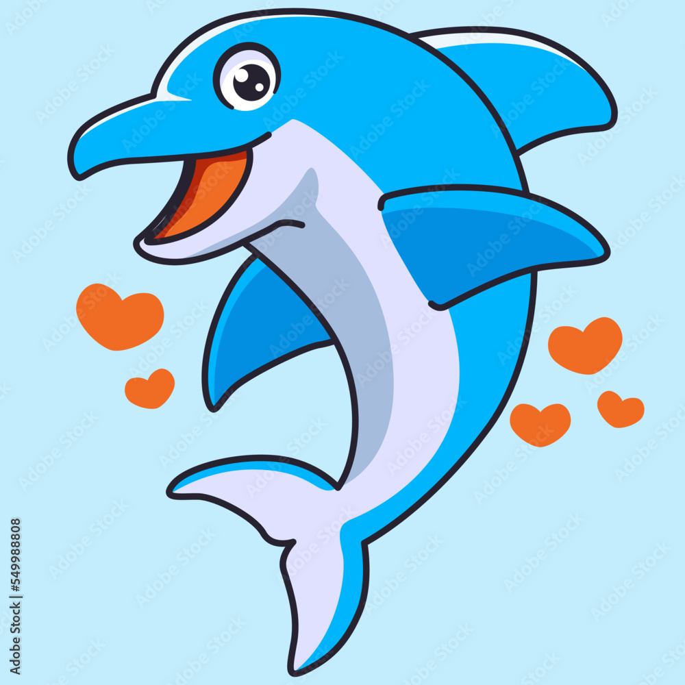 Obraz premium dolphin jumping out of water 