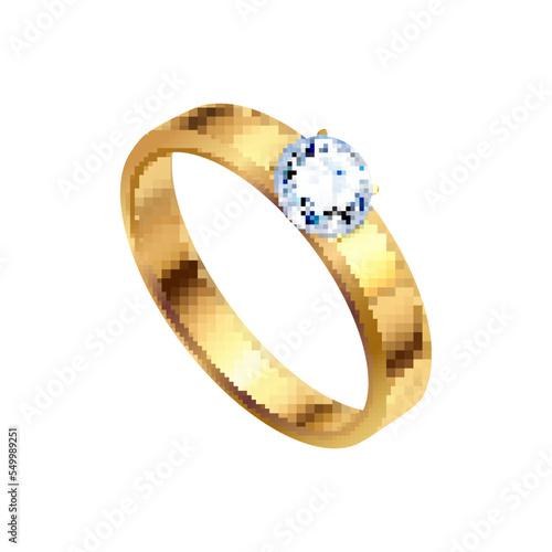 Wedding Ring Diamond Composition