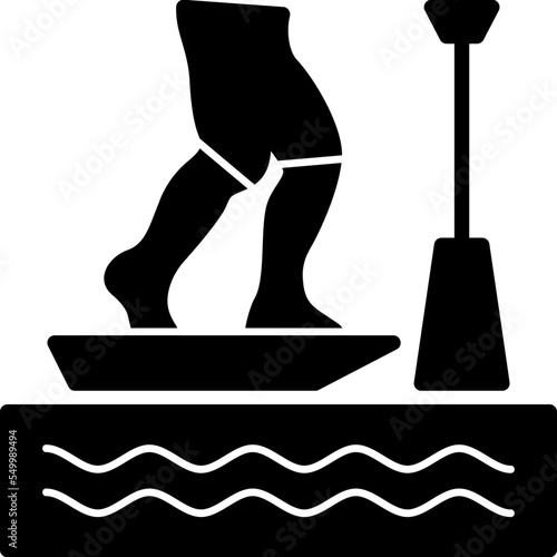Standup Paddleboarding Icon