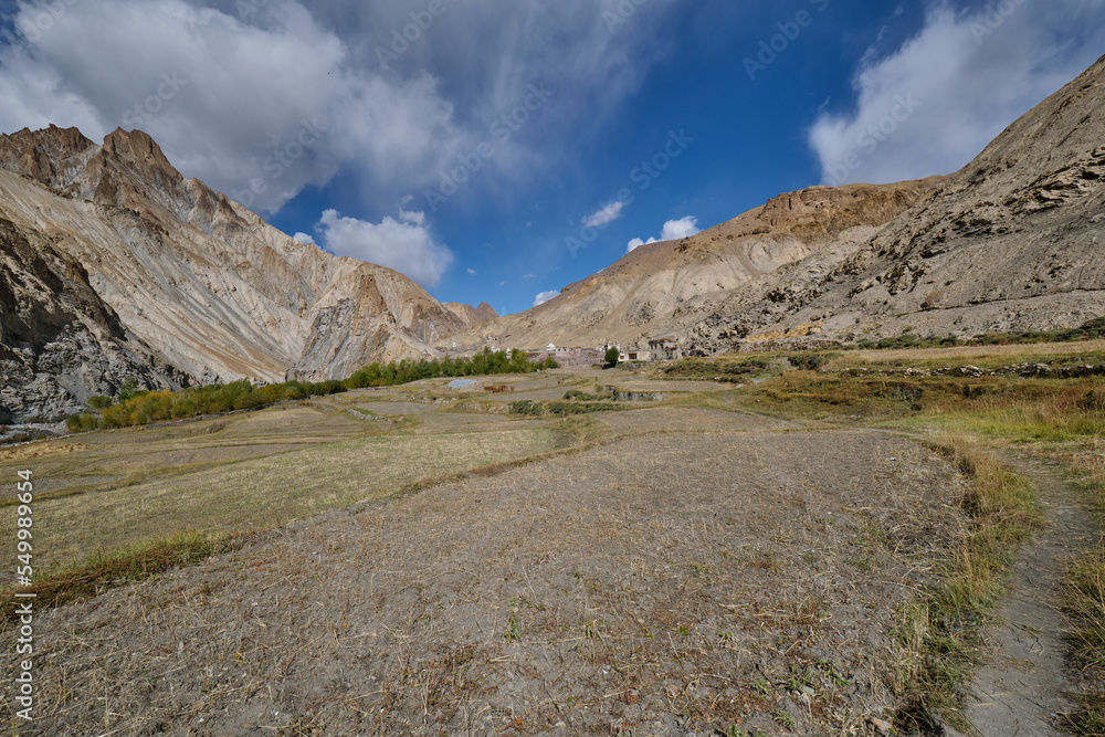 Upper Hankar village in Markha valley, Ladakh Upper Hankar village in Markha valley, Ladakh