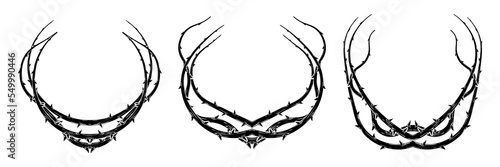 Frame of thorns vector