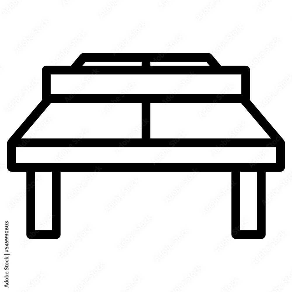 Fototapeta premium table tennis court icon