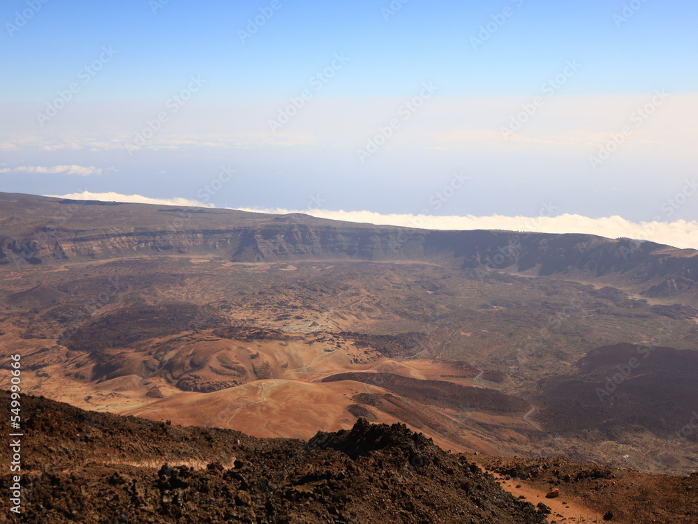 View from the mount Teide in Tenerife





