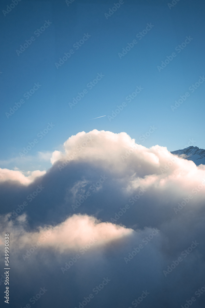 custom made wallpaper toronto digitalHigh quality landscape photo of Austrian mountain range with blue sky. Image of mountain peak covered in snow.