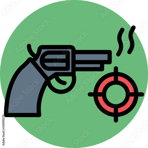 Gun target Vector Icon
