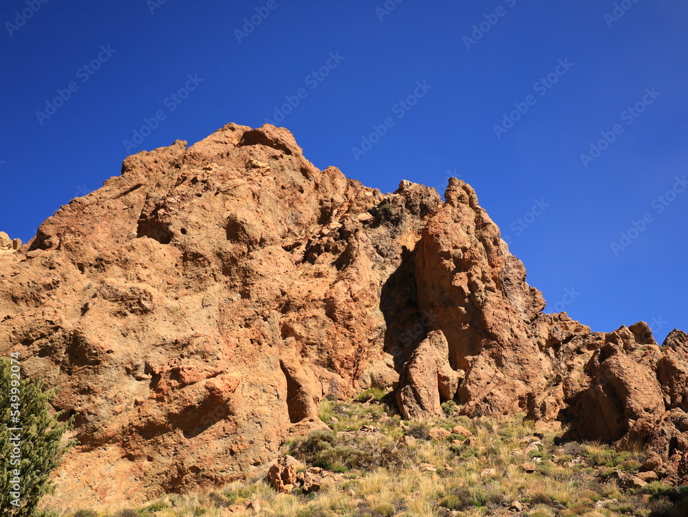 Fototapeta premium View of rocks in the Teide National Park in tenerife
