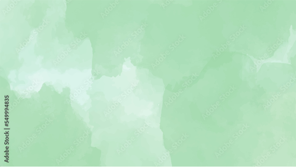 Abstract green watercolor background for your design, watercolor background concept, vector.