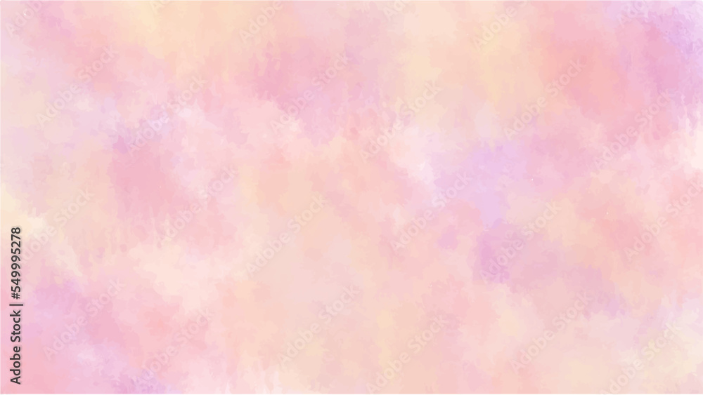 Abstract pink watercolor background for your design, watercolor background concept, vector.