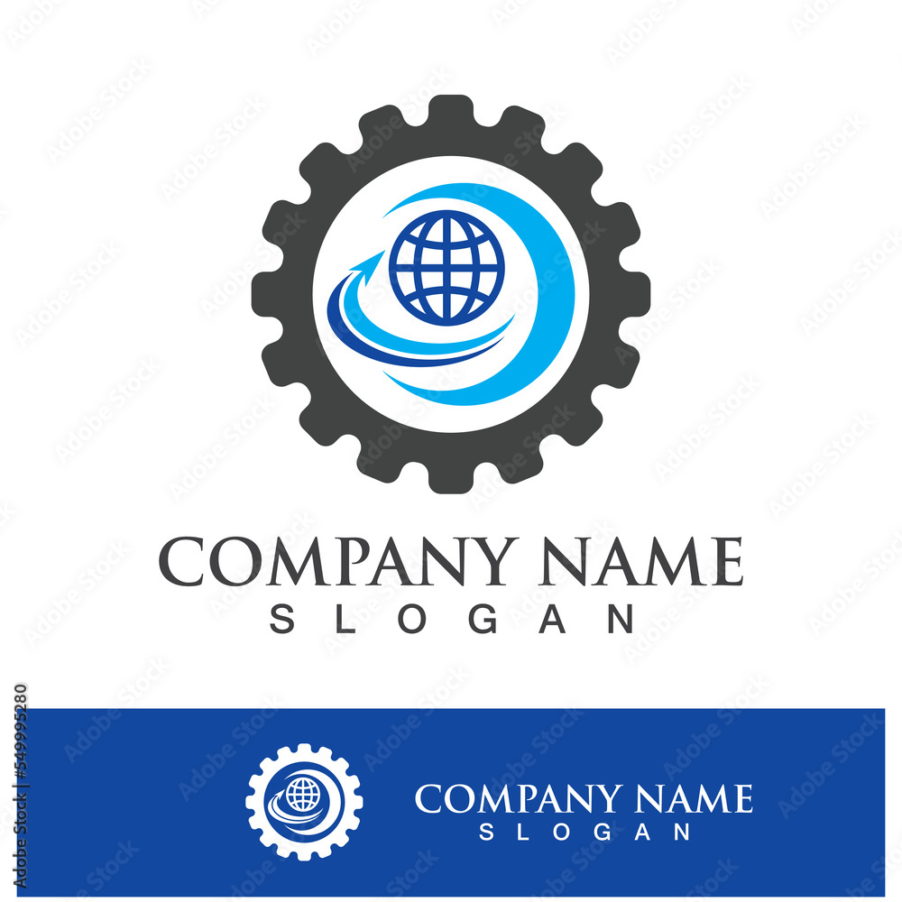 Fototapeta premium Logistics company logo icon