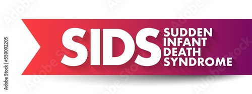 Fotografia SIDS Sudden Infant Death Syndrome - sudden unexplained death of a child of less