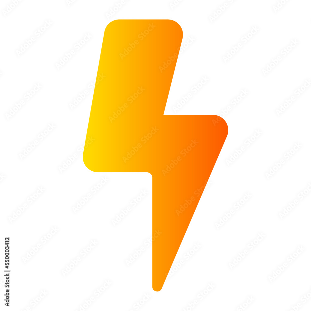 bolt gradient icon bolt gradient icon