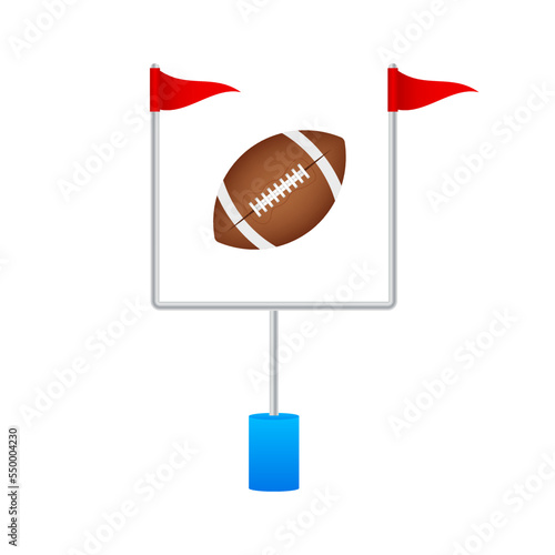 American football gate icon. Vector stock illustration.