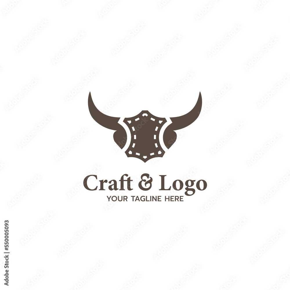 cow craft logo fashion