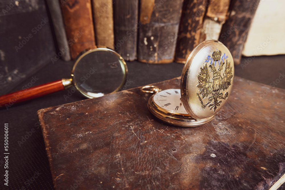 Gold pocket watch Gold pocket watch