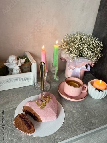 still life with candles