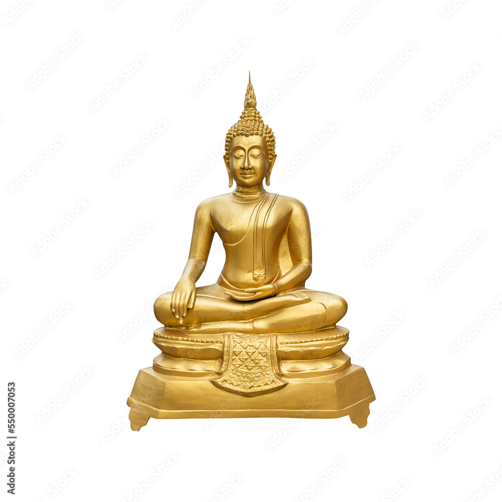 Golden buddha isolated on transparent background- PNG format. Golden buddha isolated on transparent background- PNG format.