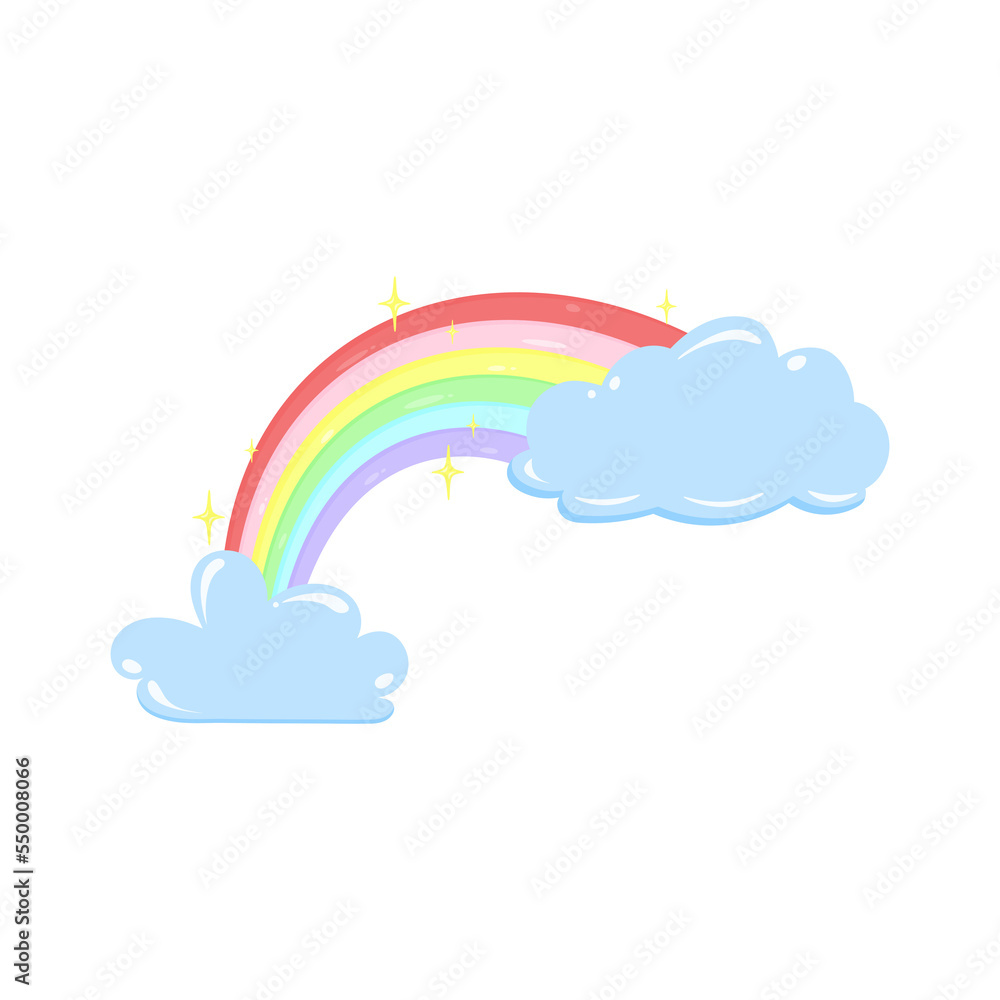 bright sky and filled with colorful rainbows bright sky and filled with colorful rainbows