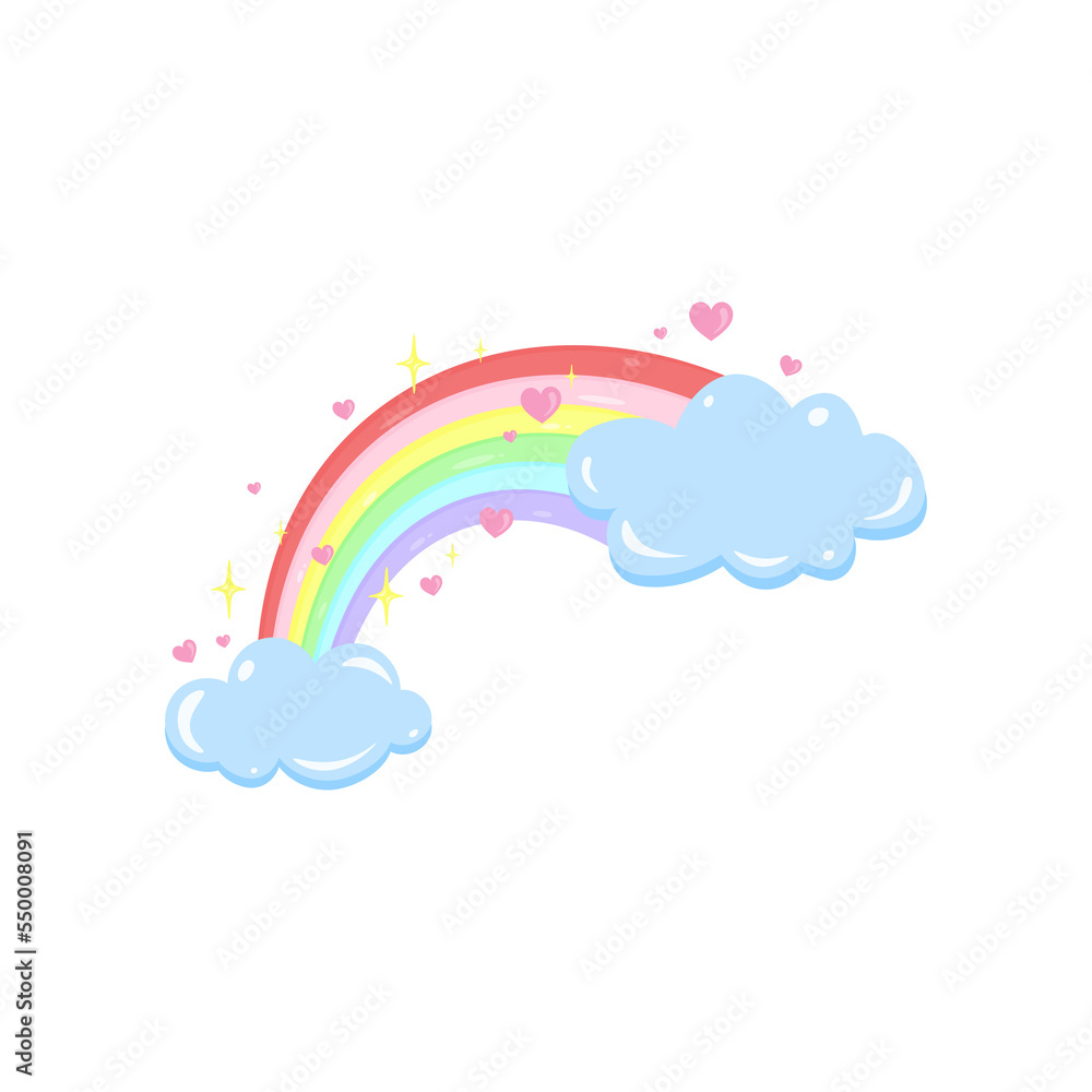 bright sky and filled with colorful rainbows bright sky and filled with colorful rainbows