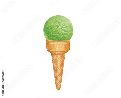 glace, cône, dessert, crème glacée, une boule, , cornet, été, aliment, froid, blanc, gaufres, rafraîchissement, sucre, délicieux, pistache © behzadillustrations