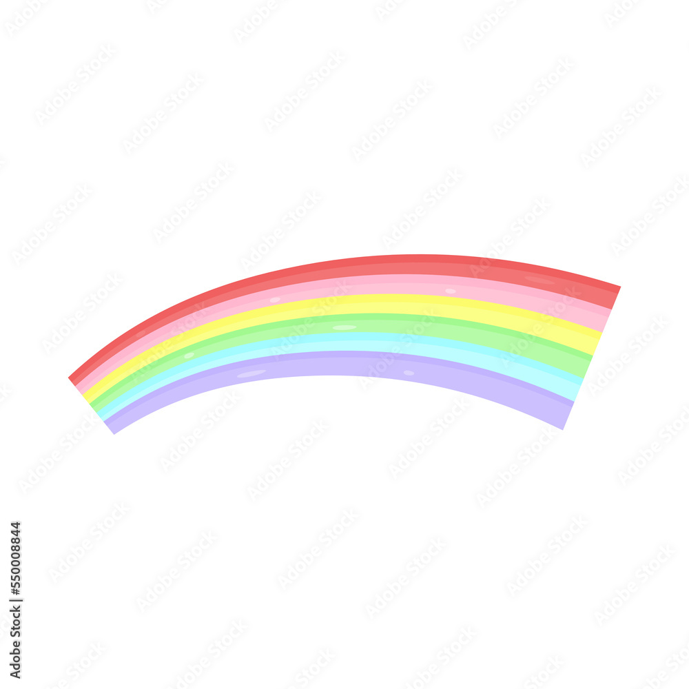 bright sky and filled with colorful rainbows