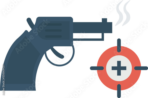 Gun target Vector Icon
