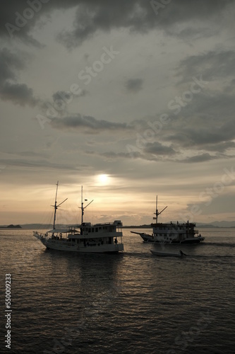 sunset over the sea