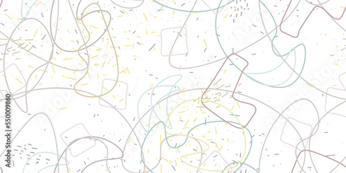 Wallpaper Mural Chaotic Simple Seamless Pattern Textile One Line Torontodigital.ca