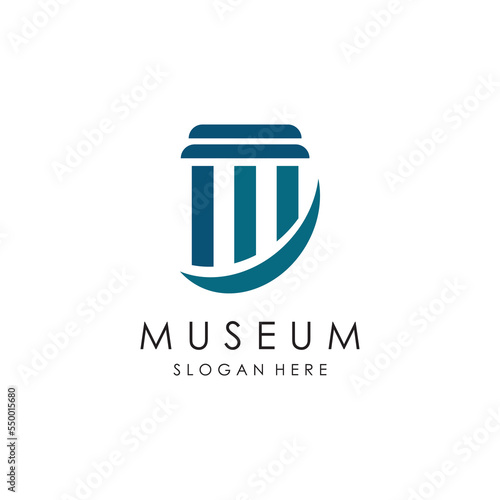 Museum Logo Template With Minimalist and Modern Concept