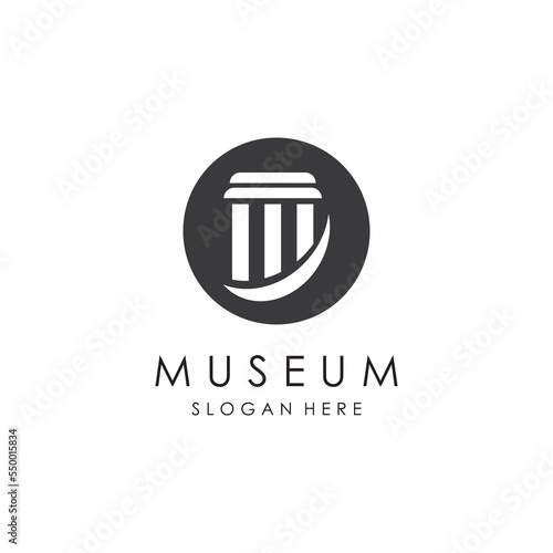 Museum Logo Template With Minimalist and Modern Concept