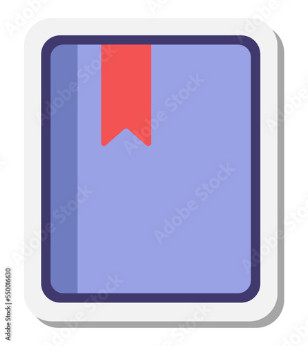 bookmark page reading mark sign vector
